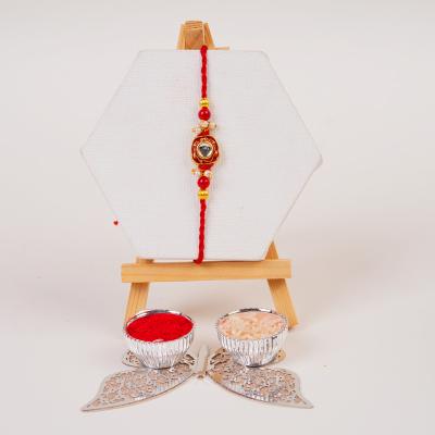 Fiery Passion Designer Rakhi - Single Rakhi to USA