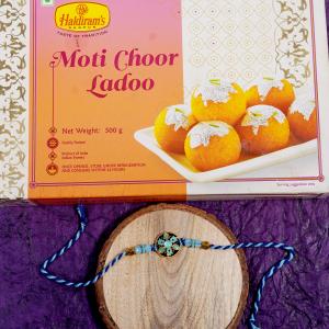 Azure Radiance Designer Rakhi & Motichoor Laddu
