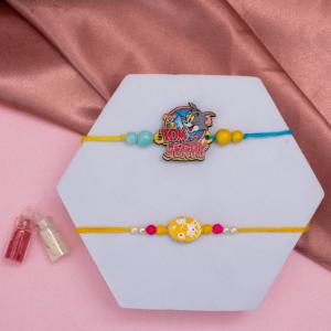 Yellow Stone & Tom-Jerry Rakhi Duo
