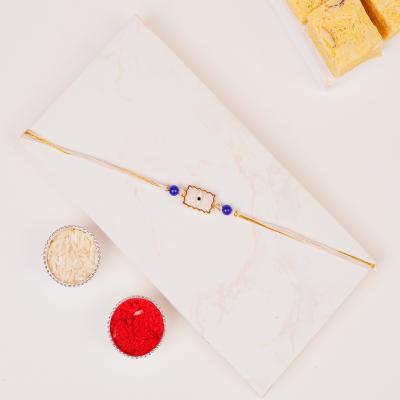 Protective Blue Evil Eye Rakhi - Single Rakhi to USA