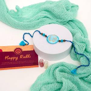 Divine Blessings Babaji Rakhi - Single Rakhi to USA