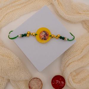 Artistic Ganesha Resin Rakhi