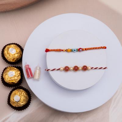 Vibrant Protection Rakhi Duo & Gourmet Treat
