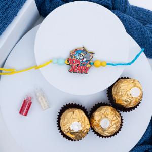 Tom & Jerry Rakhi with Ferrero Treat