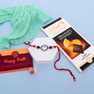 Doraemon Rakhi with Lindt Chocolate Charm