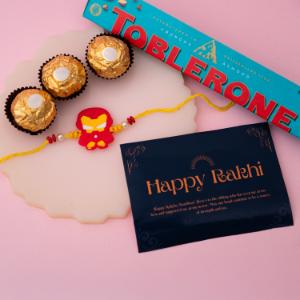 Iron Man Rakhi with Choco Power Pack
