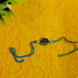 Prosperity & Growth Wishing Tree Rakhi - Single Rakhi to USA