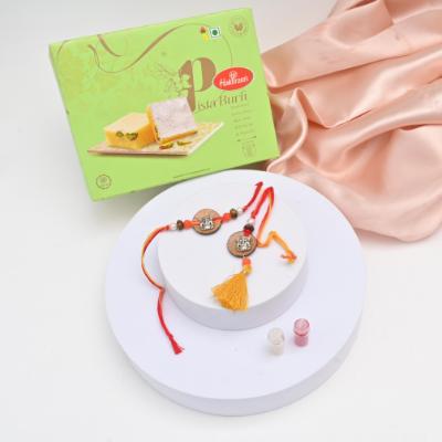 Divine Blessings & Pistachio Sweetness Rakhi
