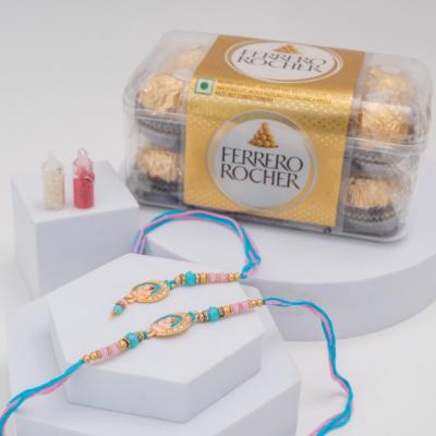 Vibrant Ethnic & Golden Indulgence Rakhi
