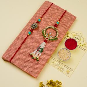Royal Kundan Radiance Rakhi Set