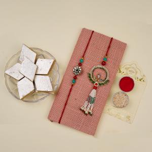 Regal Kundan & Kaju Katli Embrace Rakhi
