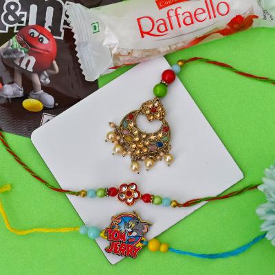 Whimsical Fun & Sweet Indulgence Rakhi Set
