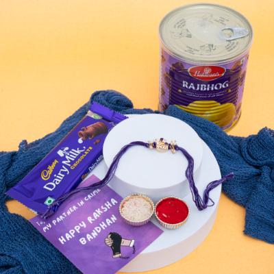 Opulent Designer Rakhi & Royal Sweet Treat