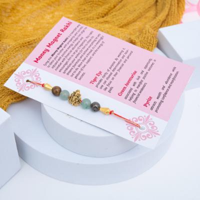 Prosperity Ganesha Money Magnet Rakhi - Single Rakhi to USA