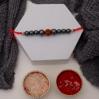 Grounded Strength Hematite Crystal Rakhi