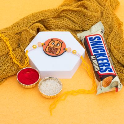 Cutie Bhai Rakhi with Snickers Almonds Treat