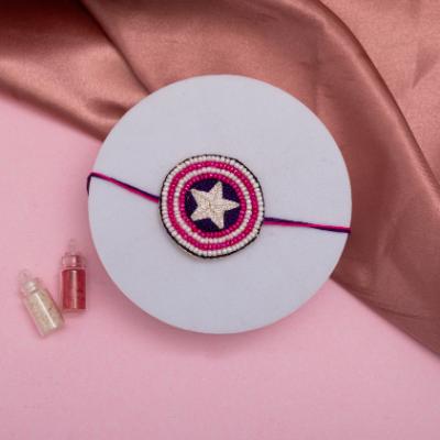 Captain America Embroidered Rakhi for Kids
