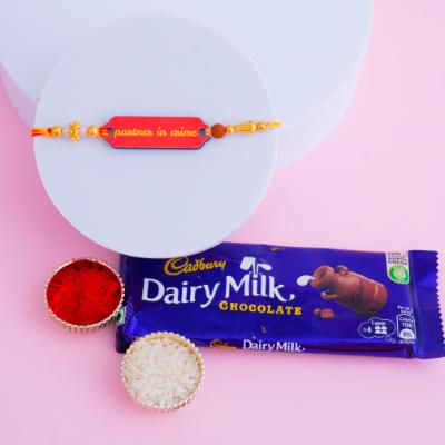 Partner in Crime Rakhi with Dairy Milk Bar
