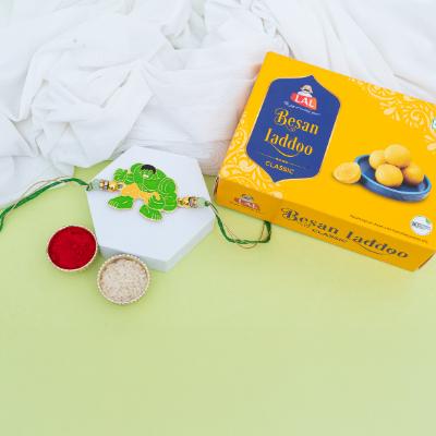 Hulk Rakhi with Besan Laddu Box