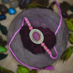 Stone and Pearl Harmony Rakhi