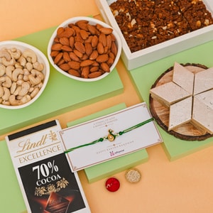 Royal Peacock Meenakari Rakhi Hamper