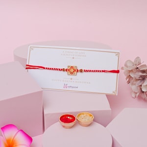 Meenakari Floral Bloom Rakhi