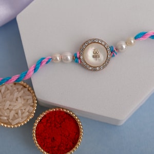 Trishul Pearl Mahadev Rakhi