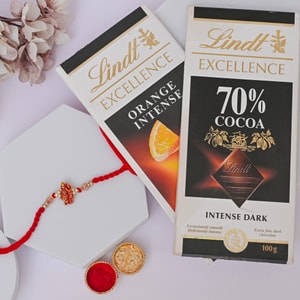 Radha Krishna Divine Rakhi with Lindt Excellence