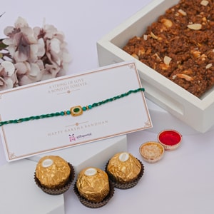 Royal Emerald Rakhi Celebration Hamper