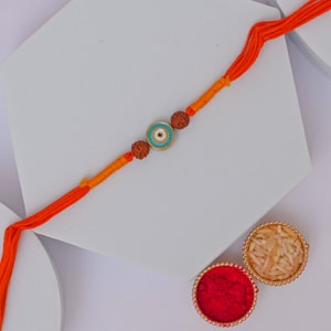 Sacred Rudraksha Nazar Rakhi