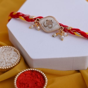 Pearl Om Spiritual Rakhi