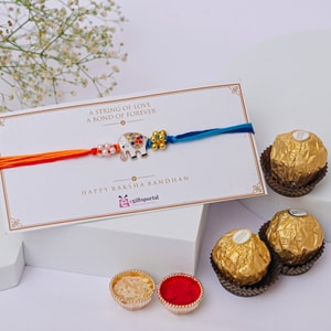 Good Fortune Rakhi with Ferrero Rocher Treats
