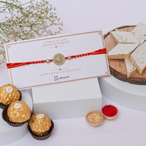 Sacred Crystal Om Rakhi Gift Box
