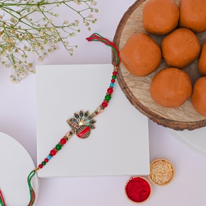 Divine Krishna Matki Rakhi Gift Box