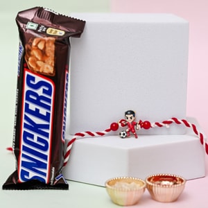 Football Star Rakhi with Snickers