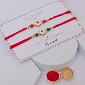 Ganesha Heritage Rakhi Duo