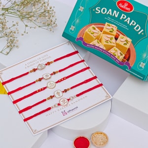 Sacred Rakhi & Soan Papdi Gift Collection