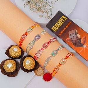 Pastel Floral Rakhi Luxury Gift Box