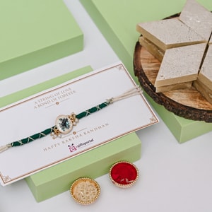 Sacred Krishna Flute Rakhi Gift