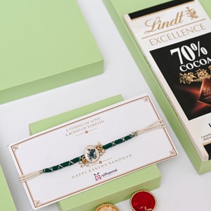 Krishna Flute Rakhi with Lindt Excellence Chocolate