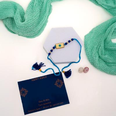 Blue Aura Evil Eye Protection Rakhi