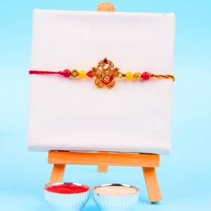 Divine Guardian Ganesha Rakhi Thread