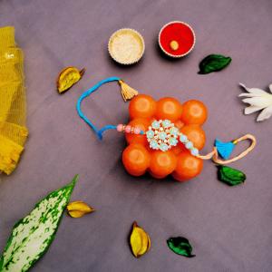 Petal Touch Elegant Floral Rakhi