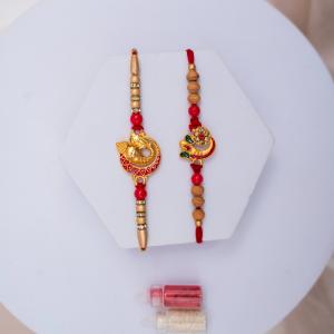 Set of 2 Ganesha Rakhis – Divine Blessings in Pair
