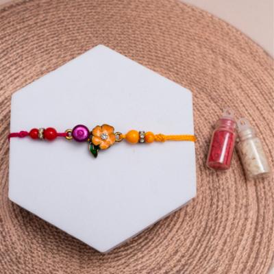 Sunshine Bloom Yellow Floral Rakhi