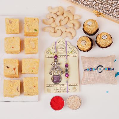 Royal Amethyst & Grand Sweet Medley Rakhi