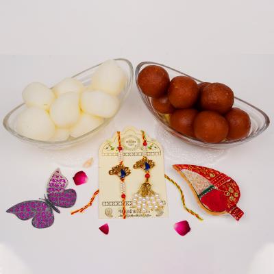 Regal Peacock & Dual Sweet Symphony Rakhi