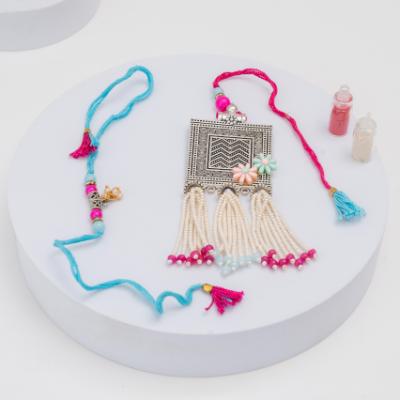 Rustic Charm Oxidized Rakhi Pair