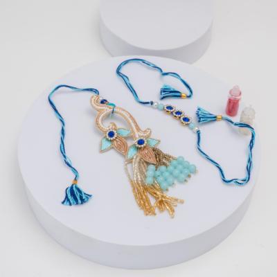 Royal Protection Zardosi Evil Eye Rakhi Pair