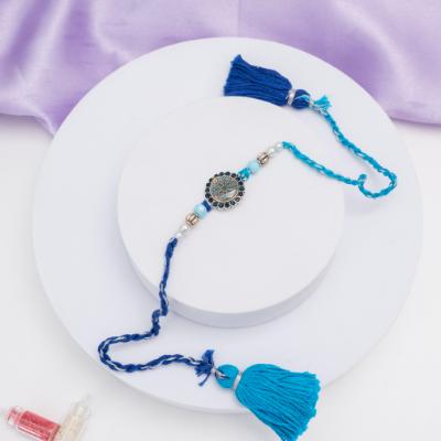 Contemporary Azure Luxe Stone Rakhi
